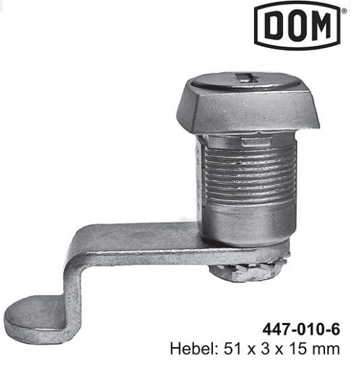 DOM Zylinder-Hebelschloss 447-010-8 / 447-010-6
